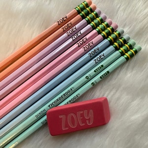 Back to school personalized pencils, Name pencils bulk, Custom classroom pencils, Kids Pencils With Name, Custom School Supplies, Gift