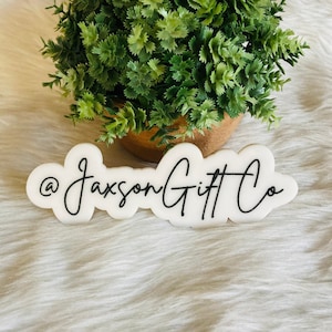 Business Watermark, Acrylic Watermark, Business Name Sign, Wood Business Watermark, Business Sign for Watermark