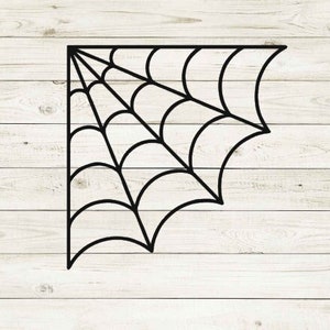 Spider Web Decal, Corner Web Decal, Spider Decal, Halloween Decal, Halloween Window Decor, Laptop Decal, Car Decals, Window Clings