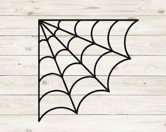 Spider Web Decal, Corner Web Decal, Spider Decal, Halloween Decal, Halloween Window Decor, Laptop Decal, Car Decals, Window Clings
