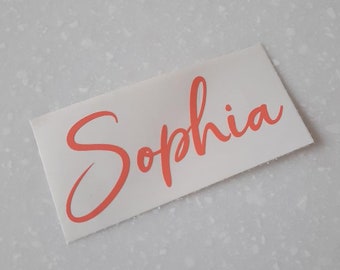 Personalized Name Decal, Custom Name Decal, Vinyl name decal, Name Sticker, Cup Decal , Water bottle Decal, Personalized Decal, Custom Decal