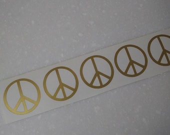 40 Peace sign stickers, Journal Stickers, Envelope Seals, 60's Party