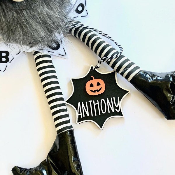 Halloween Basket Tag, Basket Tags, Halloween Tags, Boo Basket Tags, Glow in the Dark, Trick Or Treat Basket, Personalized Tags