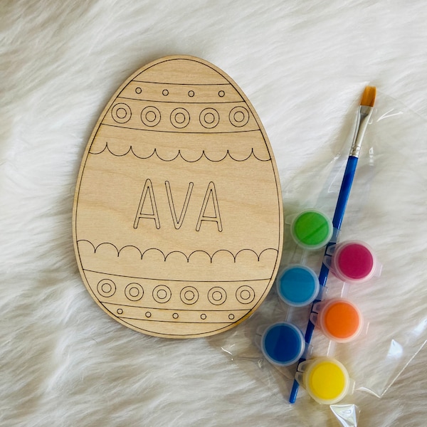 Personalized Easter Egg, Easter Paint Kit, Kids Paint Kit, Easter Basket Stuffer, Easter Craft For Kids, Custom Easter Gift