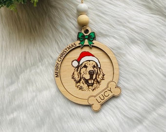 Dog Christmas Ornament, Pet Christmas Ornament, Dog Breed Christmas Ornament, Gift, Custom Dog Ornament