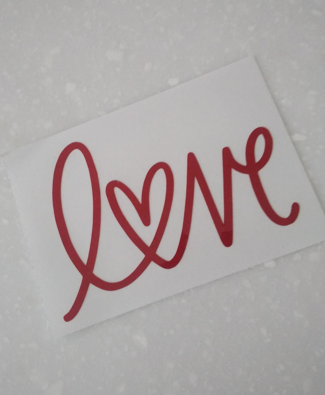 Valentine Cup Decal - Etsy