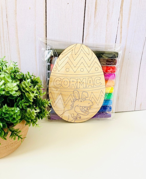 Personalized Easter Egg, Dinosaur Easter Paint Kit, Kids Paint Kit, Easter Basket Stuffer, Easter Craft For Kids, Custom Easter Gift