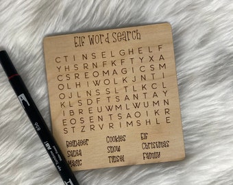 Mini Elf Prop, Elf word search , Elf puzzle, Interactive Elf Props,  Elf Prop, Elf Activity, Elf Accessories, Elf Props