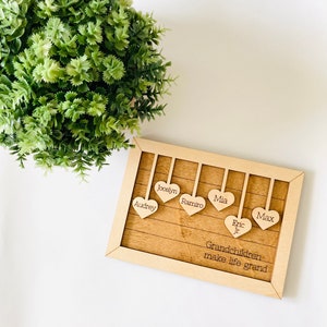 Personalized Mothers Day Magnet, Mothers Day Gift, Grandmother Magnet, Grandchildren Make Life Grand, Grandparent Gift, Personalized Gift bild 2