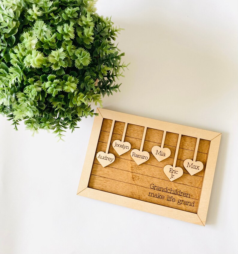 Personalized Mothers Day Magnet, Mothers Day Gift, Grandmother Magnet, Grandchildren Make Life Grand, Grandparent Gift, Personalized Gift bild 2