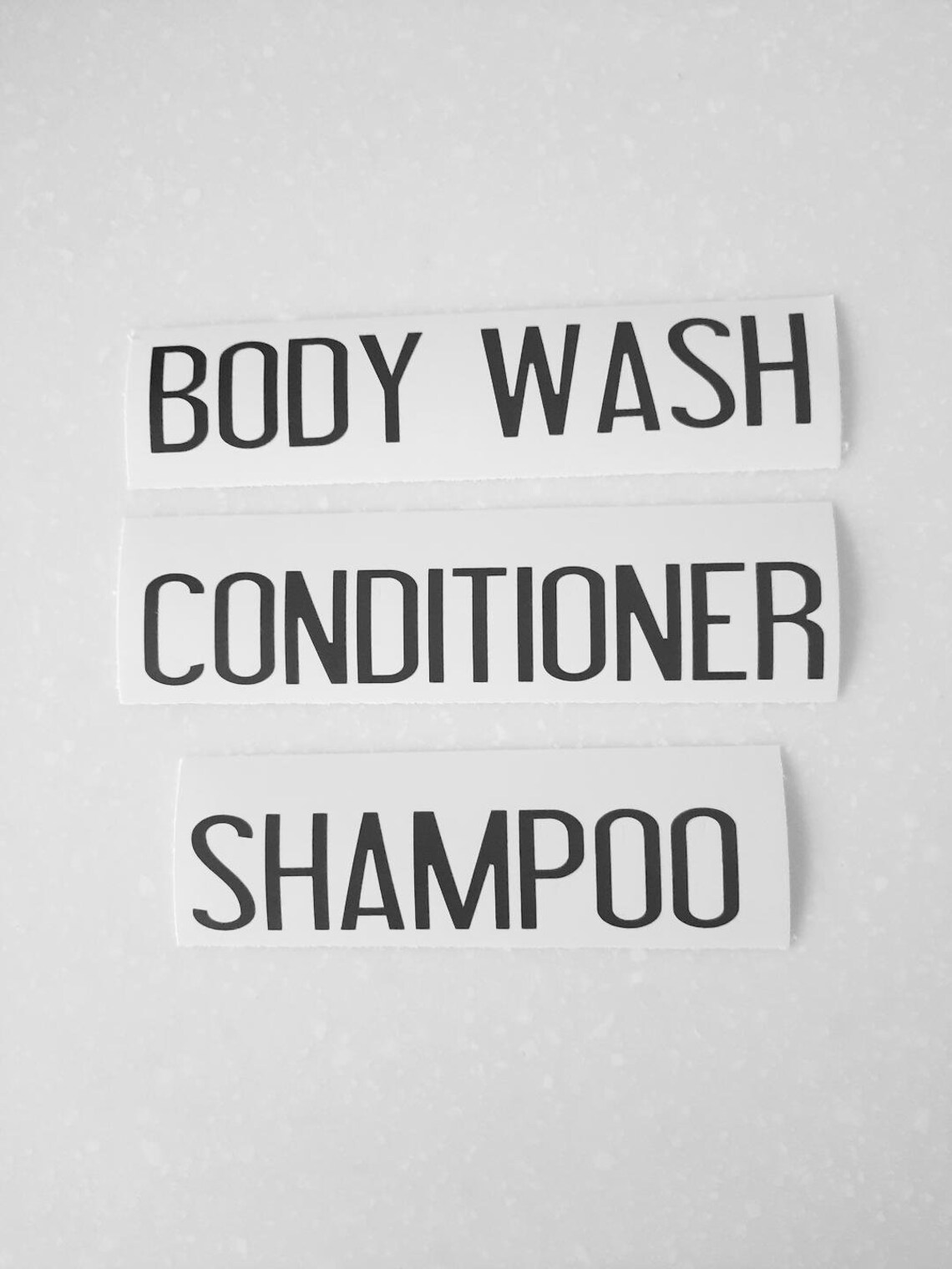 Shampoo Conditioner Body Wash Decal Set Soap Dispenser Etsy