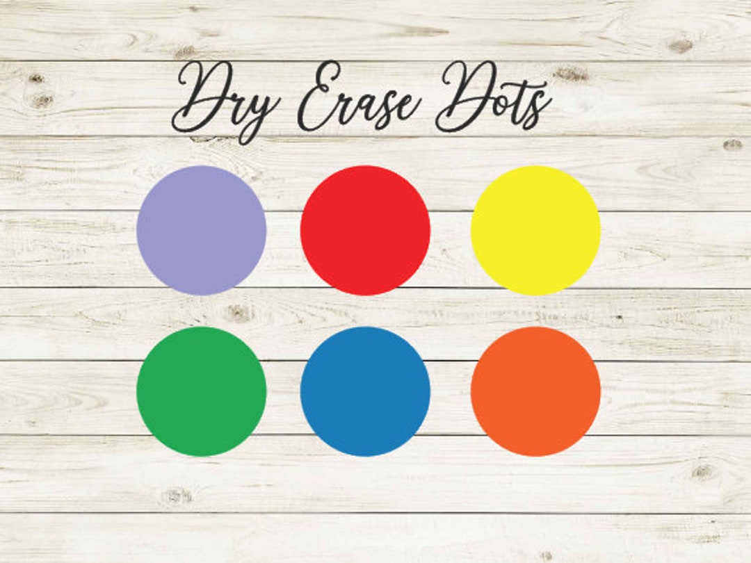 Dry Erase Circles, Dry Erase Dots, Table Dots, Dry Erase Mats, Teacher Supplies, Classroom Decal