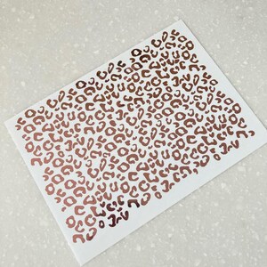 Cheetah Print Decal, Leopard Print, Holographic Decal, Leopard Spots, Cheetah Spots, Laptop Decal, Car Decal, Tumbler Decal, Animal Print image 1