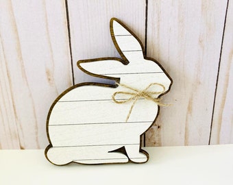 Easter SVG, Shiplap Bunny SVG, Laser Cut Files, Easter Cut Files, Tiered Tray Decor SVG, Two Layer Bunny, Digital Download, Instant Download