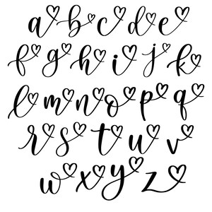 Single Letter Decal, Monogram Decal With Heart, Single Letter Monogram ...