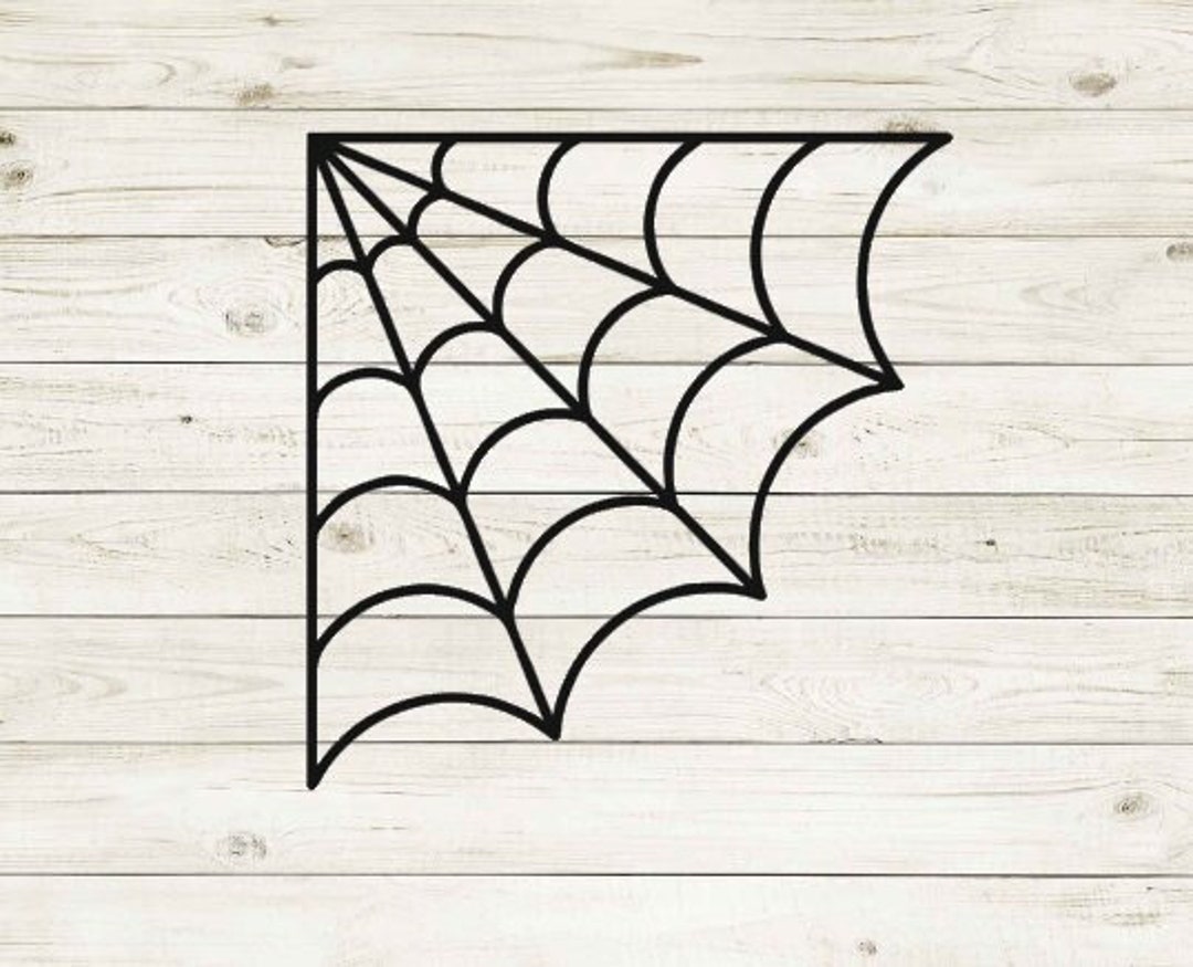 Spider Web Decal, Corner Web Decal, Spider Decal, Halloween Decal ...