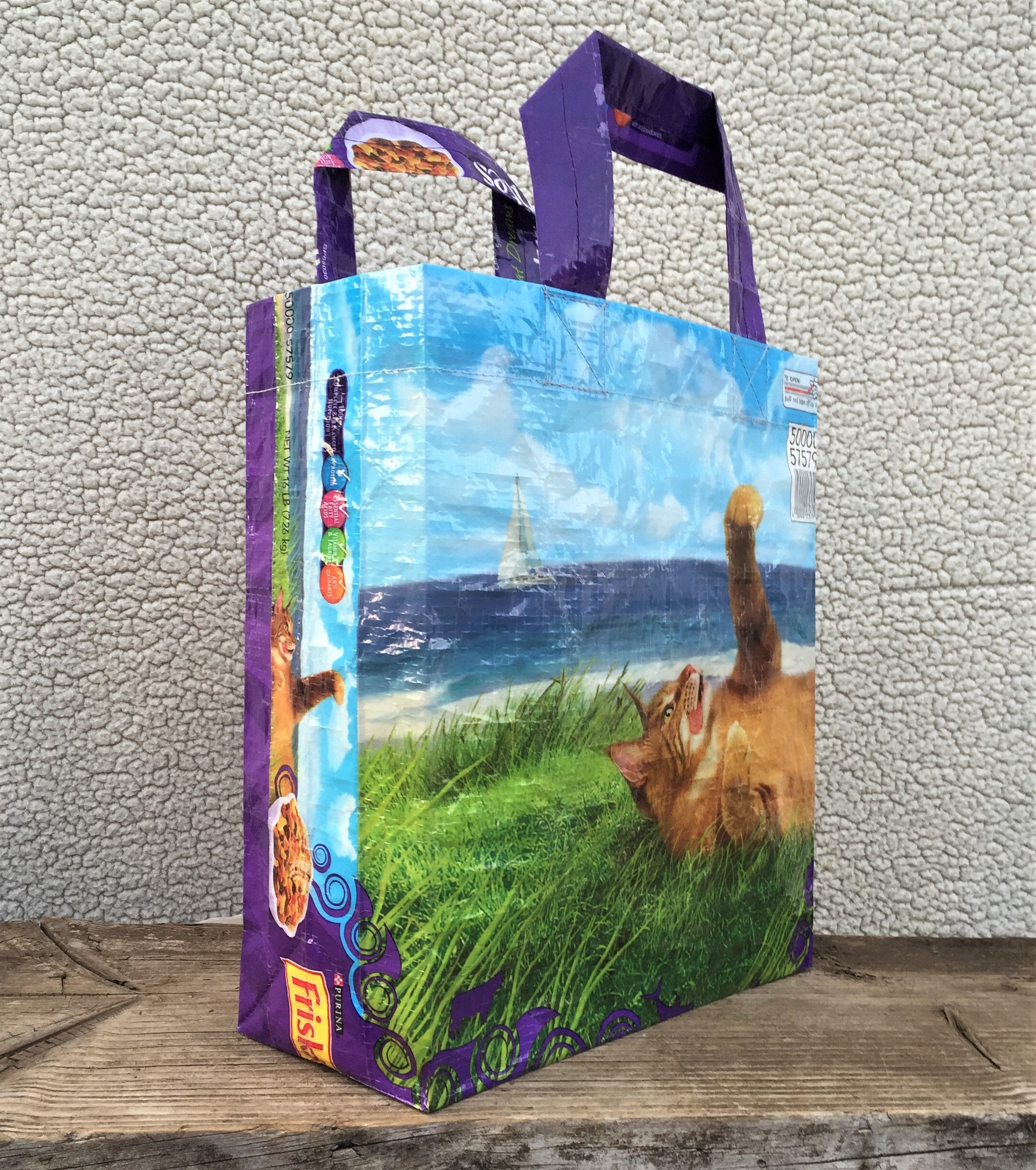 Recycled Feed Bag Tote reusable tote bag grocery tote Etsy