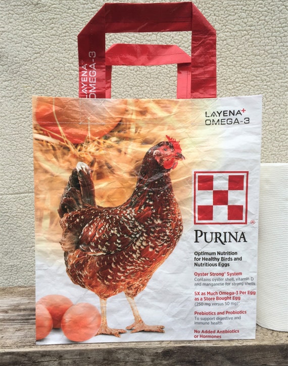 Recycled Feed Bag Tote Upcycled Tote Bag Grocery Tote Recycled Shopping Bag Reusable Grocery Bag Recycled Tote Bag Purina Omega 3 Etsy UK
