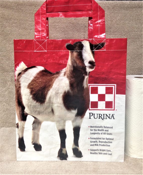 Goat Recycled Feed Bag