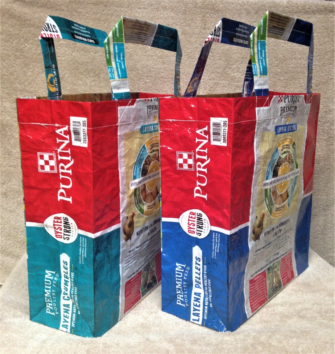 Feed Bag Tote reusable tote bag grocery bag recycled Etsy