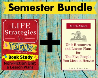 High School ELA Unit Plan Bundle: Life Strategies & The Five People (PDF)