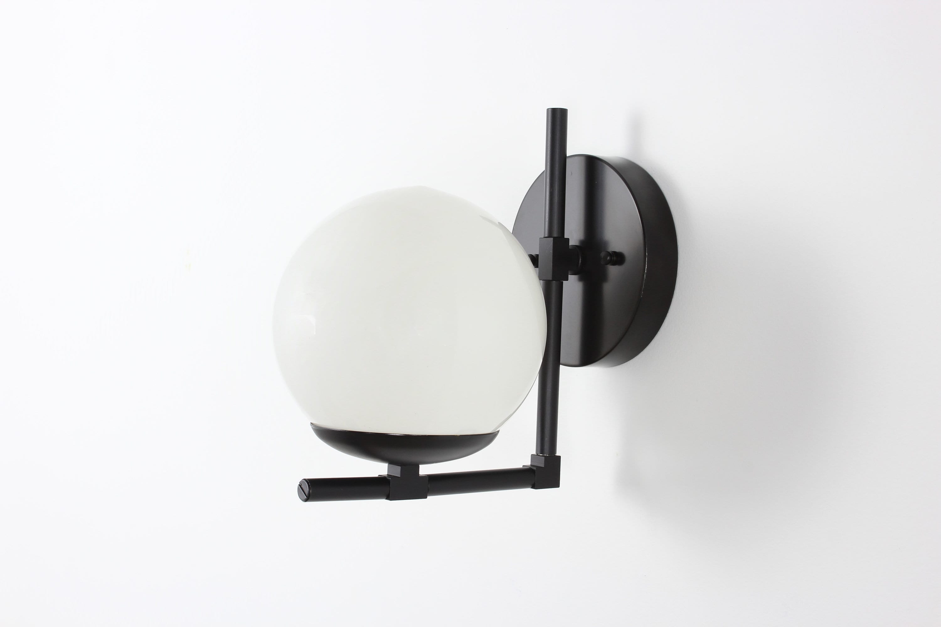 modern globe sconce