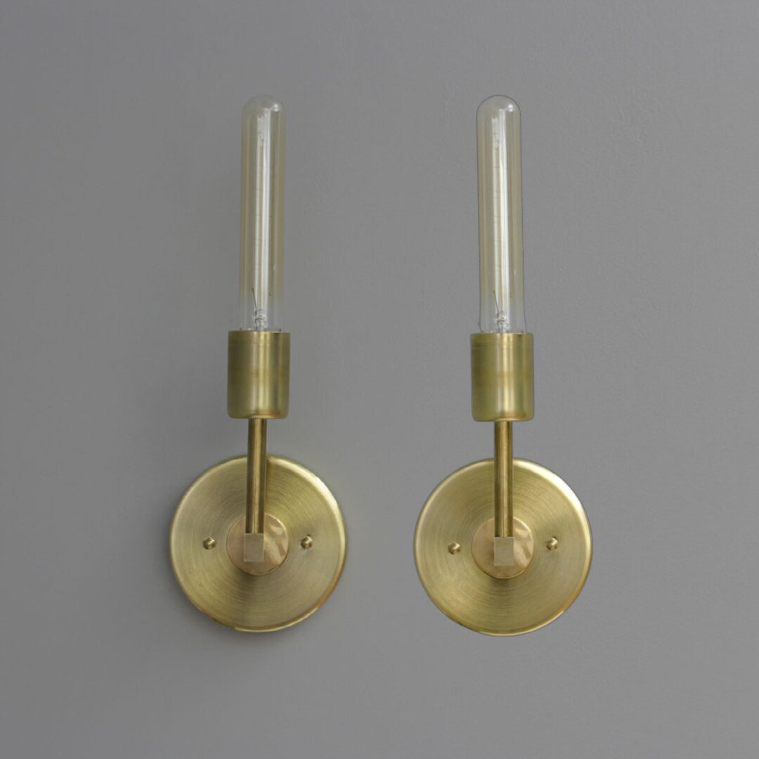 Bathroom Vanity Wall Sconce Matte Black Mid Century Modern Bedside ...