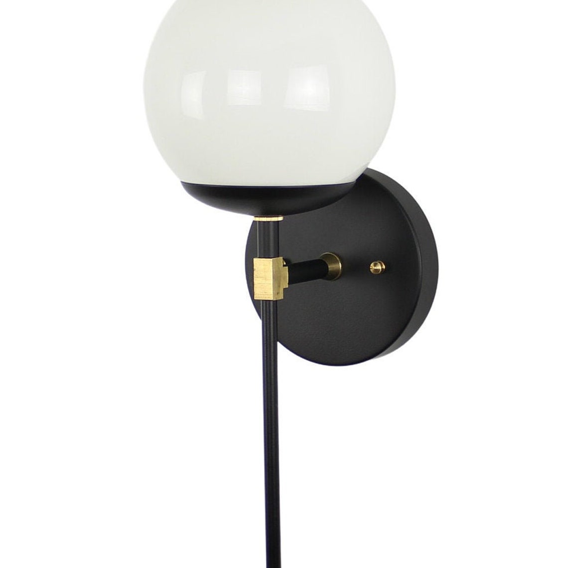 Modern Wall Sconce Bedside Wall Sconce Glass Globe Light Etsy