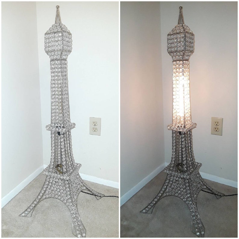 Eiffel Tower Crystal Accent Lamp 39 Tall Large Lamp Parisian