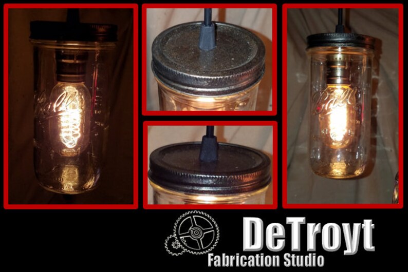 Stock Canning Jar Lamp