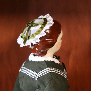 Reproduction 18" China Head Doll Day Caps