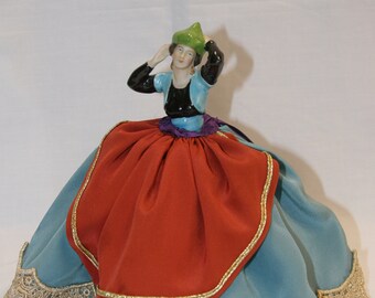 Reproduction vintage pincushion half doll