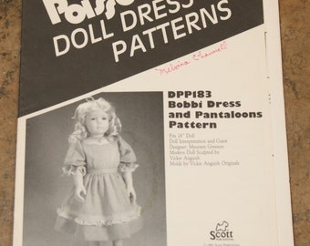 VTG Doll Crafter Poissot Doll Clothing patterns DPP 183 to 199
