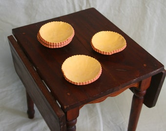 Miniature Doll yellow pottery bowls