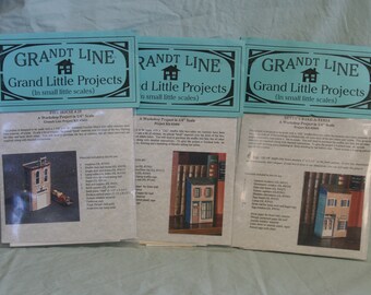 Vtg Grandt Line miniature kits set of 3