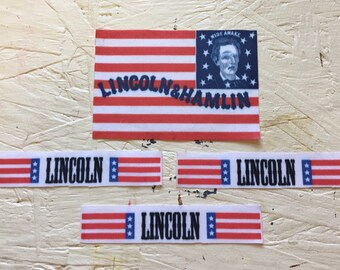 Election 1860 Banner and Flag set