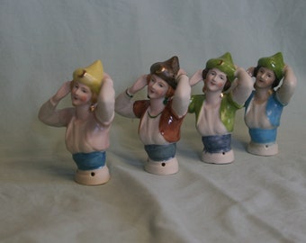 Reproduction Fortune Teller half dolls 1920s