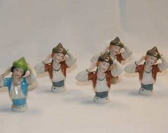 Reproduction Vintage half dolls