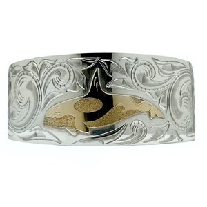 Brazalete de orca en oro y plata de Brett Borrie