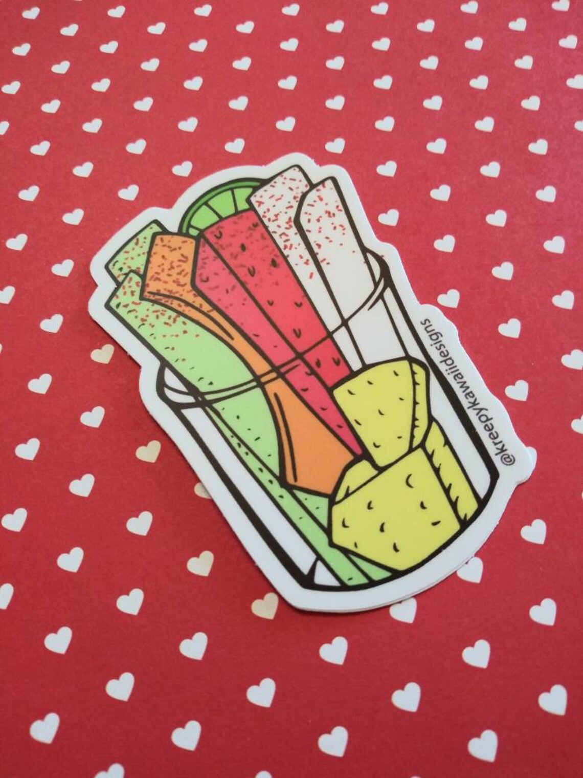 Mexican frutas cup fruit cup with tajin vinyl sticker 3 x 2 Etsy