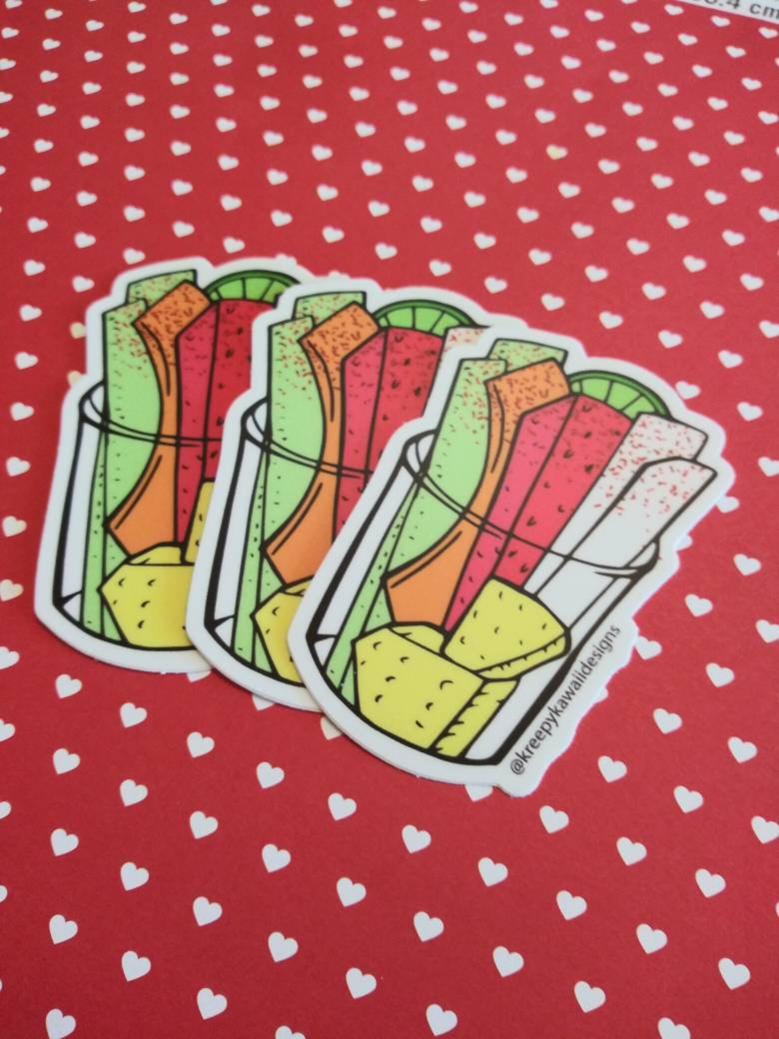 Mexican frutas cup fruit cup with tajin vinyl sticker 3 x 2 Etsy