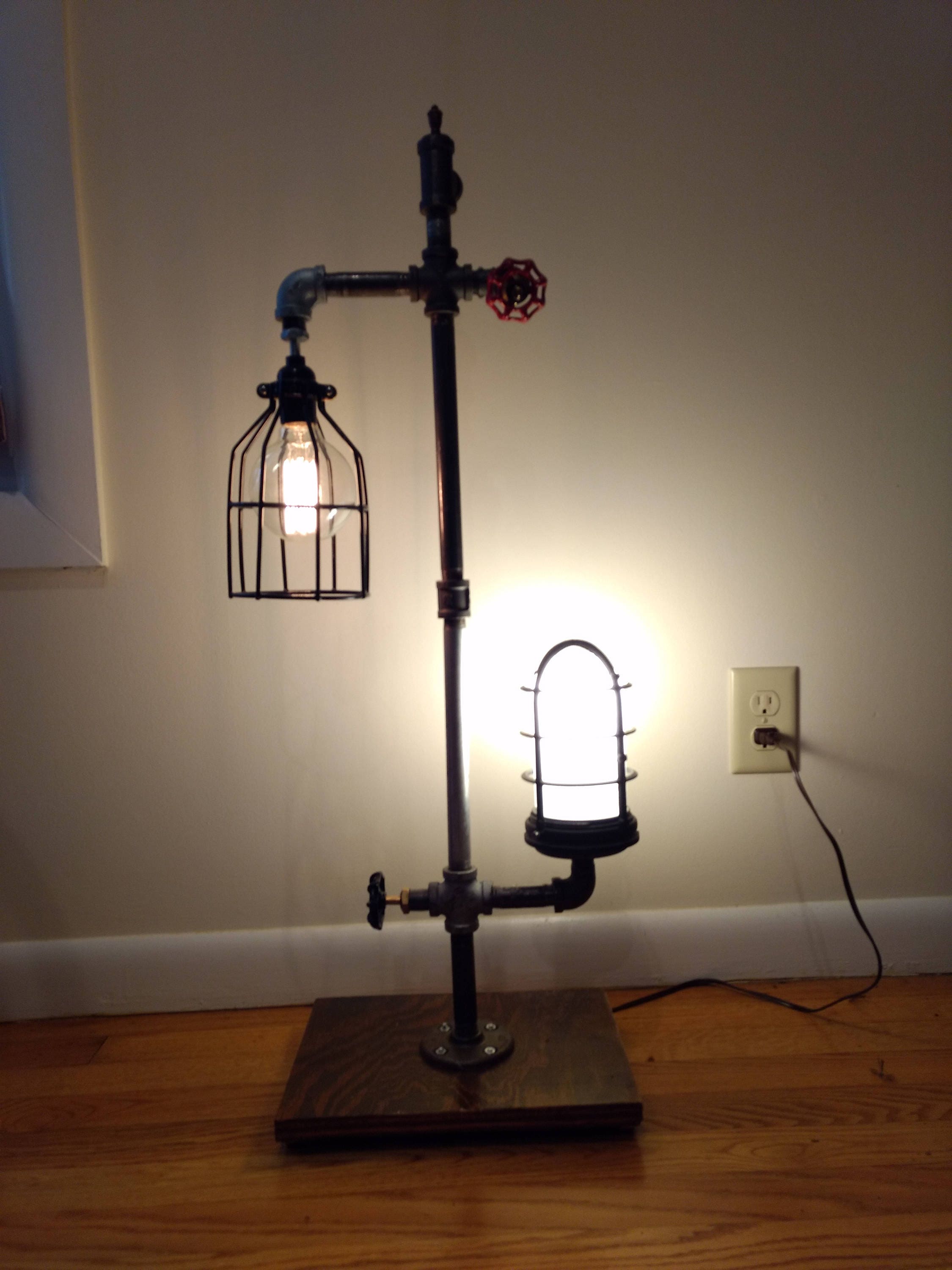 Steampunk Pipe Lamp | Etsy