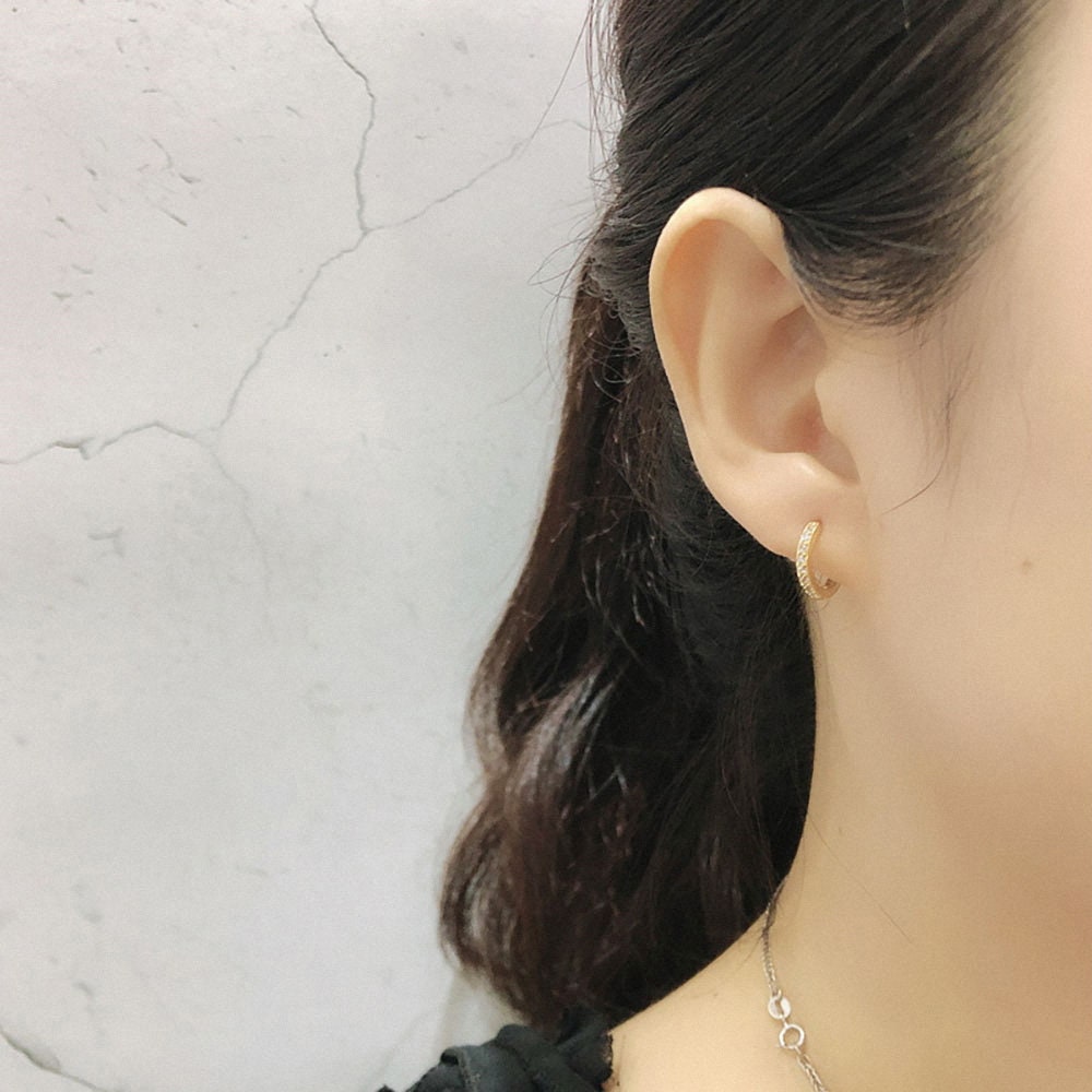 Modern Huggie Hoop Earrings