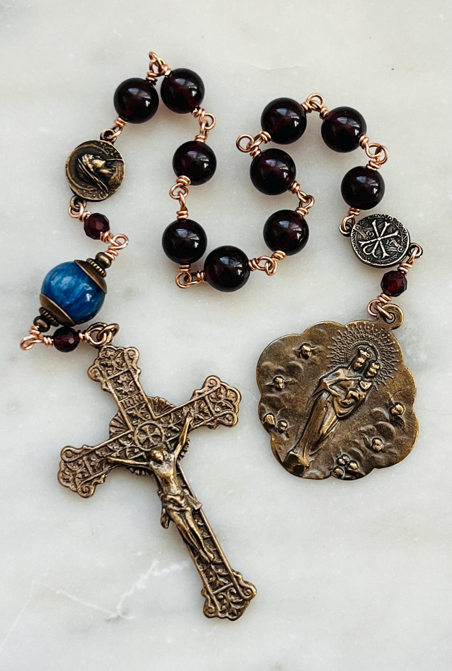 Our Lady of the Pillar - Garnet, Kyanite and Bronze - Tenner - Single ...