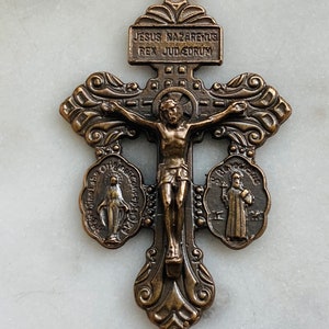 Pardon Crucifix - Bronze or Sterling Silver - Antique Reproduction 1568 CeCeAgnes