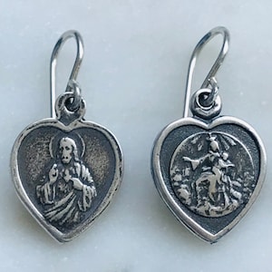 Scapular Sterling Silver Earrings - CeCeAgnes