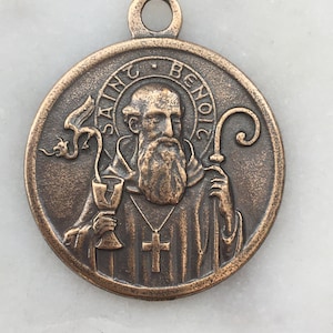 St. Benedict Medal - available in Sterling Silver or Bronze - Antique Reproduction 628 CeCeAgnes