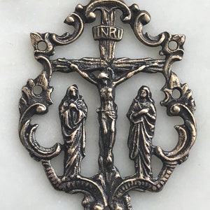 Crucifix Pendant - Sterling Silver or Bronze - 1101 CeCeAgnes