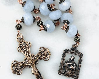 First Communion and Confirmation Gift Rosary - Bronze Single Decade Tenner
