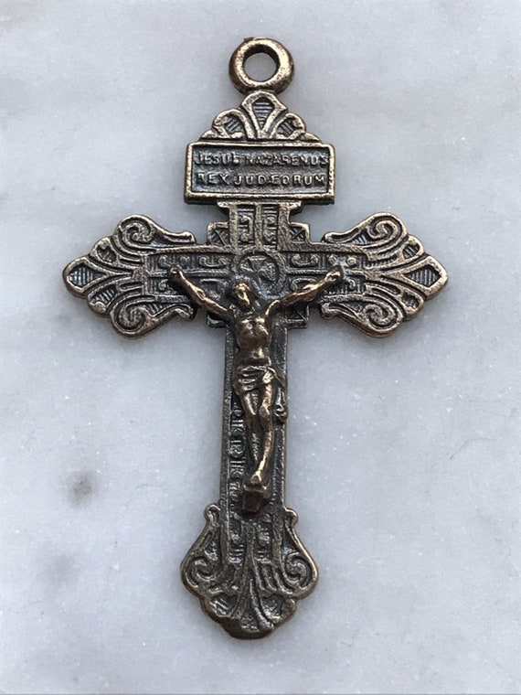 Sterling silver pardon crucifix clearance